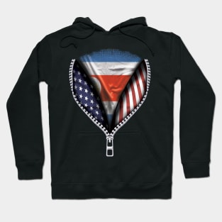 Costa Rican Flag  Costa Rica Flag American Flag Zip Down - Gift for Costa Rican From Costa Rica Hoodie